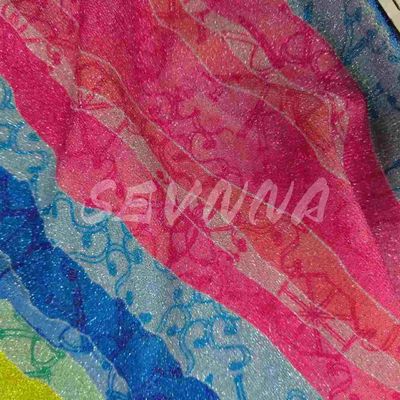 เนื้อผงผูกสองแบบความหนาแน่นอ่อนในสไตล์ Jacquard สไตล์ทรงสไตล์ด้วยเส้นใยรีไซเคิล