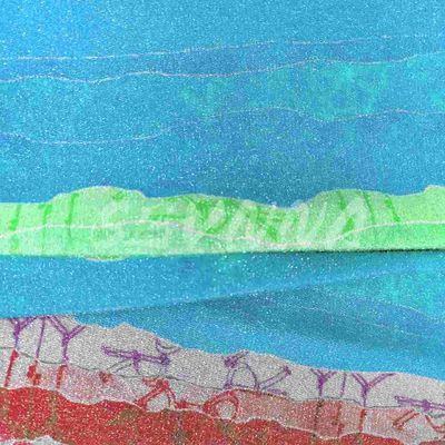 เนื้อ jacquard อ่อนโยน โพลีเอสเตอร์รีไซเคิล เนื้อผ้าเข็มคู่ สําหรับสวมใส่ที่สะดวกสบาย สไตล์