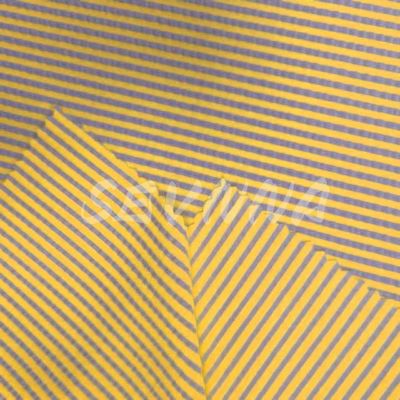 Jacquard Double Warp เนื้อผ้าผูกไนลอน Poly EL Blend สําหรับฤดูร้อน/ฤดูใบไม้ผลิ