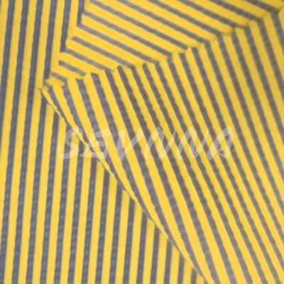 Jacquard Double Warp เนื้อผ้าผูกไนลอน Poly EL Blend สําหรับฤดูร้อน/ฤดูใบไม้ผลิ
