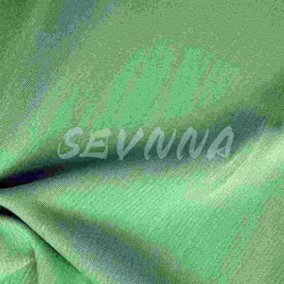 เนื้อผ้าพอลิเอสเตอร์รีไซเคิลในสีต่าง ๆ สําหรับเสื้อผ้าที่มิชอบสิ่งแวดล้อม