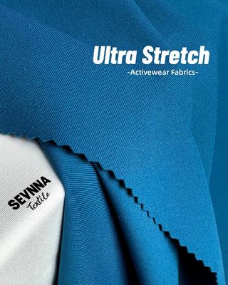 SPF50 เนื้อผ้า Lycra ย้อนหลัง 68% นิลิต โซฟเท็กซ์ ไนลอน FD 32% วัสดุ Lycra สําหรับเครื่องแต่งกายฟิตเนสที่มิตรต่อสิ่งแวดล้อม