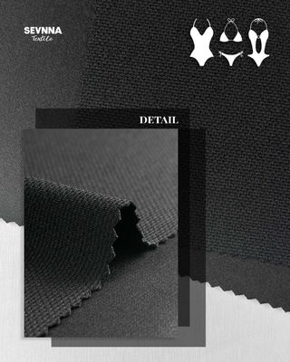 ผ้าว่ายน้ำแบบมีพื้นผิว ทางเลือก 81% ไนลอนรีไซเคิล 19% สแปนเด็กซ์ สำหรับชุดว่ายน้ำที่เป็นมิตรต่อสิ่งแวดล้อม