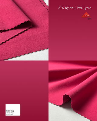 ผ้า Lycra ขนาดเบา 81 ไนลอน 19 Lycra 215 กรัม