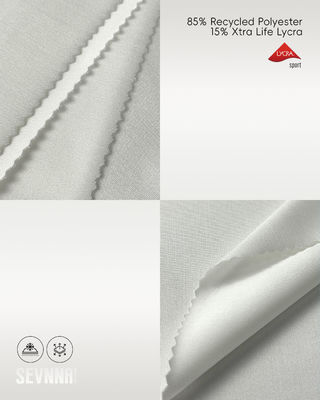 ผ้า Lycra กระชับเบา 85% โพลีเอสเตอร์รีไซเคิล