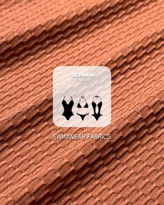 ผ้าว่ายน้ำพรีเมียมแบบมีพื้นผิว กว้าง 130 ซม. น้ำหนัก 250 แกรม และส่วนประกอบไนลอนรีไซเคิลสำหรับชุดว่ายน้ำประสิทธิภาพสูง