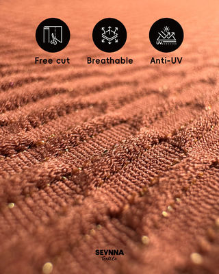 ผ้าว่ายน้ำพรีเมียมแบบมีพื้นผิว กว้าง 130 ซม. น้ำหนัก 250 แกรม และส่วนประกอบไนลอนรีไซเคิลสำหรับชุดว่ายน้ำประสิทธิภาพสูง