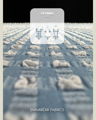 ผ้าว่ายน้ำเนื้อพรีเมียม มีผิวสัมผัส ลายสวยงาม หน้ากว้าง 115 ซม. น้ำหนัก 170 แกรม เหมาะสำหรับชุดว่ายน้ำ