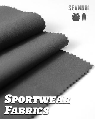 เนื้อ Lycra แบบยืดหยุ่นอ่อนโยน มีความยืดหยุ่นสูง และมีสีตามความต้องการสําหรับการสวมใส่ในงานกีฬาและการสวมใส่แบบไม่อั้น