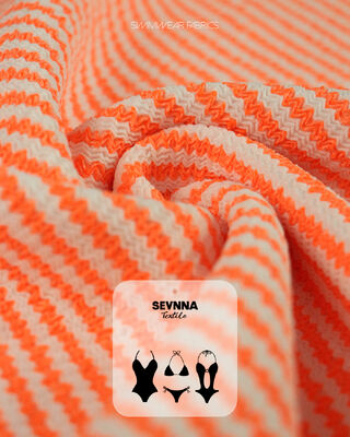 เนื้อผ้าว่ายน้ําที่มีเนื้อเยื่อชั้นนํา 95% โพลีเอสเตอร์รีไซเคิล + 5% สปันเด็กซ์ น้ําหนัก 280 กรัม และสามารถหายใจได้สูงสําหรับชุดว่ายน้ํา