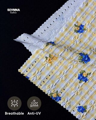 เนื้อผ้าว่ายน้ําที่มีเนื้อเยื่อกันคลอรีนสูง 92% ไนลอนรีไซเคิล + 8% สปันเด็กซ์ และน้ําหนัก 215 กรัม สําหรับชุดว่ายน้ําที่ยั่งยืน