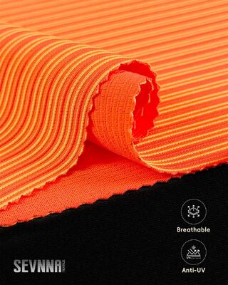 ผ้าถักแอคทีฟแวร์ระบายอากาศได้ดี แห้งเร็ว พร้อมเส้นใยไนลอนรีไซเคิลสำหรับชุดกีฬา