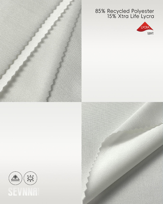 ผ้า Lycra กระชับเบา 85% โพลีเอสเตอร์รีไซเคิล