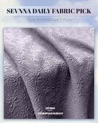 ผ้าว่ายน้ำเนื้อเท็กซ์เจอร์ UPF 50+ หนา 320gsm ทนคลอรีนสูงสำหรับชุดว่ายน้ำที่ทนทาน