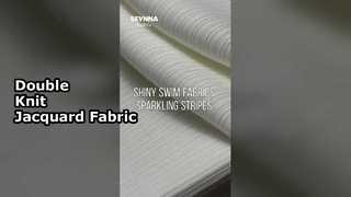 เนื้อผงเข็มสองแบบพอลิเอสเตอร์รีไซเคิล สไตล์แจ็คการ์ดและความกว้าง 160 ซม. สําหรับเสื้อผ้าที่มีความรอบคอบต่อสิ่งแวดล้อม