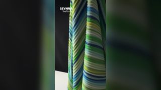 ผ้าไนลอนรีไซเคิล Eco Stripe Stretch