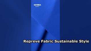 Repreve Fabric ผ้าโพลีเอสเตอร์รีไซเคิล 200 แกรมที่มีการระบายอากาศสูงและทนต่อกลิ่นเพื่อความยั่งยืน