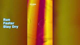 ผ้าวิ่ง 180 แกรม พร้อมเทคโนโลยีป้องกันกลิ่นและตาข่ายระบายอากาศสำหรับชุดออกกำลังกายสมรรถนะสูง