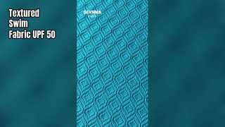 ผ้าว่ายน้ำที่มีพื้นผิวทนทานต่อคลอรีนสูงและไนลอนรีไซเคิล 93% เพื่อการว่ายน้ำที่ทนทาน